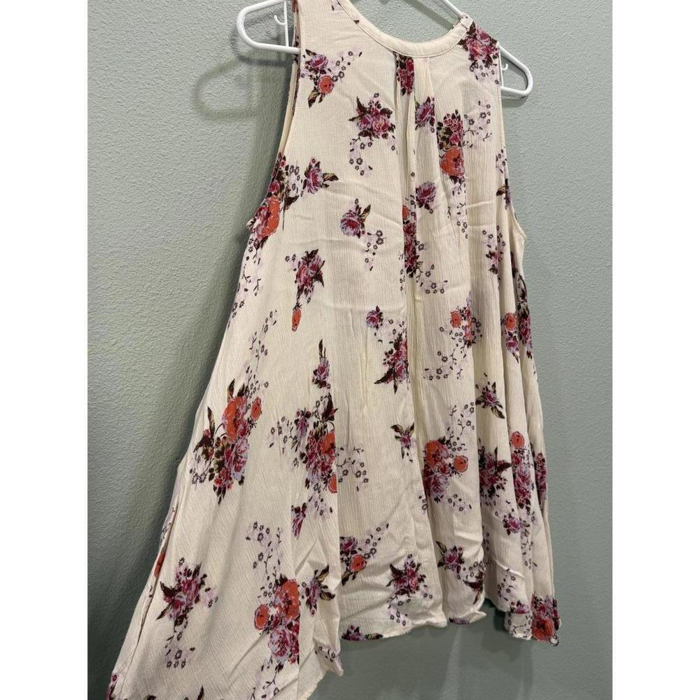 Free People Boho V-neck Floral Tunic Dress, Women's XS - Picture 4 of 6